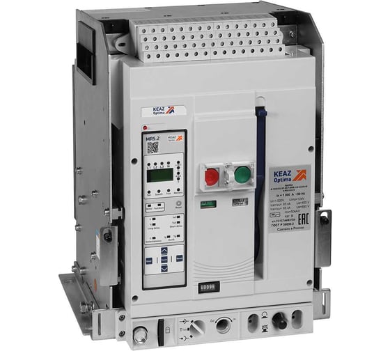 Выключатель автоматический КЭАЗ OptiMat A-400-S1-3P-50-D-MR5.2-B-C2200-M2-P05-S2-06 366225