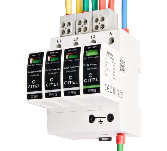Устройство защиты от импульсных перенапряжений УЗИП CITEL тип 1+2+3 DAC1-13VGS-31-320 821730344