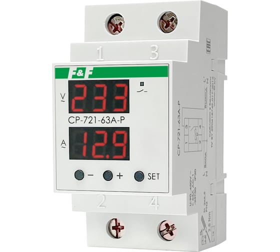 Реле контроля напряжения Евроавтоматика F&F CP-721-63A-P EA04.009.027