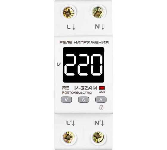 Реле напряжения ROSTOKELECTRO RE V-32A W 46-503