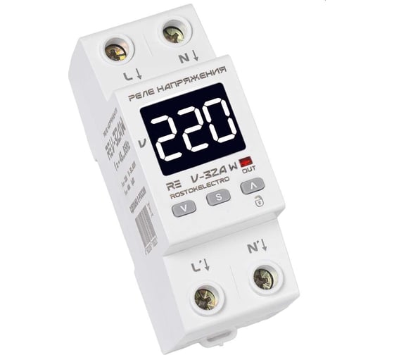 Реле напряжения ROSTOKELECTRO RE V-32A W 46-503