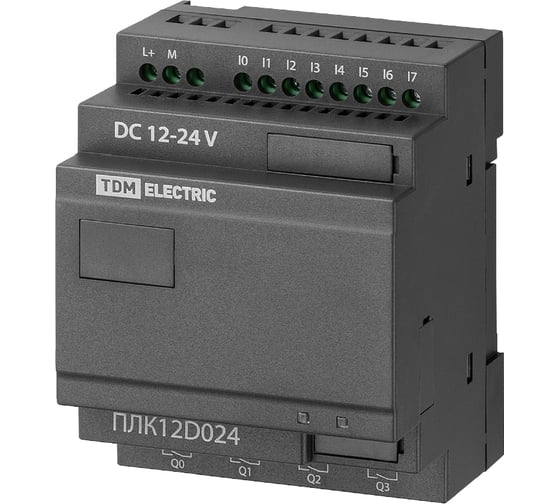 Программируемый логический контроллер TDM ELECTRIC ПЛК12D024 без дисплея 24В SQ0750-0008