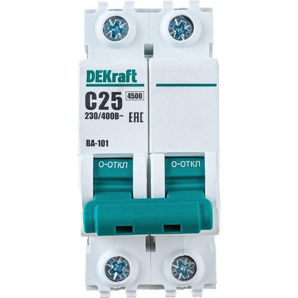 Автоматический модульный выключатель DEKraft 2п C 25А 4.5кА ВА-101 ...
