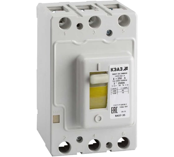 Выключатель автоматический КЭАЗ ВА57-35-340010-16А-200-690AC-УХЛ3АЭС 261876 1