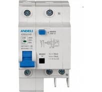 Дифференциальный автомат ANDELI ADB3LE-32 2P 6A 30mA тип AC х-ка B 6kA ADL01-600