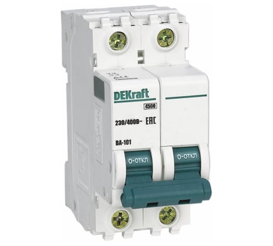 Автоматический выключатель DEKraft ВА101-2Р-003А-D 11111DEK 6 шт 4620007062229 1