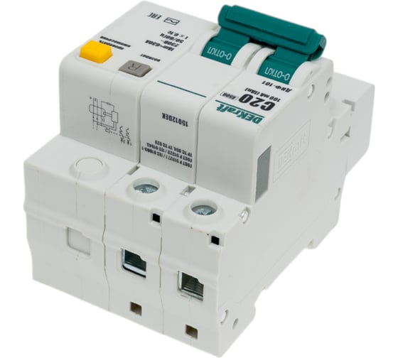Дифференциальный автомат Dekraft ДИФ101-2Р-020А-100-C 15012DEK 4 шт 4620007064780
