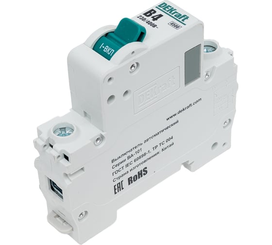 Автоматический выключатель DEKraft ВА101-1Р-004А-B 11145DEK 12 шт 4650070553065 1