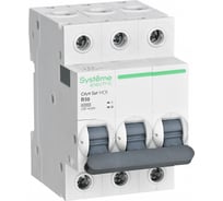 Автоматический выключатель Systeme Electric City9 Set АВ b, 50 А, 3 Р, 4.5 kА, 400 В C9F14350 4 шт 4680409063231
