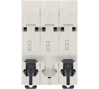 Автоматический выключатель Systeme Electric City9 Set АВ C, 63 А, 3 Р, 6 kА, 400 В C9F36363 4 шт 4680409130247