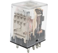 Промежуточное реле Dekraft ПР-102, 3 А, 230 В AC, 4 контакта, LED, 20 шт, 23830DEK, 4680409021552