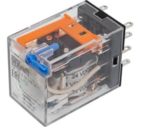 Промежуточное реле Dekraft 2 конт. с led инд. и test функ. 5а 24в dc пр-102 23839DEK 20 шт 4680409021736