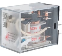 Промежуточное реле Dekraft 3 конт. с led инд. 5а 6в ac пр-102 23876DEK 20 шт 4680409022474