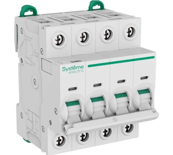 Автоматический выключатель Systeme Electric Systeme9 (АВ) B 32A 4P 6kA 400В S9F21432 3 шт 4680409205013 1