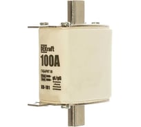 Вставка плавкая DEKraft ППН-33 100А габарит 00 ПН-101 21306DEK 200657 3 шт 4630004302341