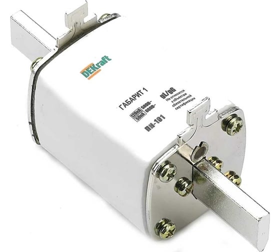 Вставка плавкая DEKraft ПН-101 160А габарит 1 аналог ППН-35 габ. 1 21310DEK 218043 3 шт 4630004302488 1