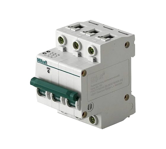 Автоматический модульный выключатель Dekraft 3п D 40А ВА-101 4.5кА 11130DEK 121931 4 шт 4620007062601 1