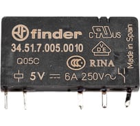 Ультратонкое реле Finder 1 CO конт. 6а, 5в чувст. пост. тока 345170050010 18870960