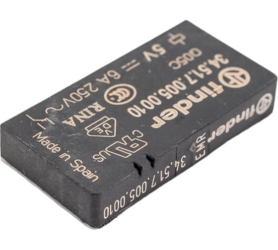 Ультратонкое реле Finder 1 CO конт. 6а, 5в чувст. пост. тока 345170050010