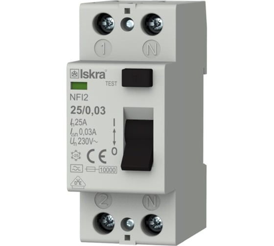 Устройство защитного отключения УЗО Mean Well Iskra NFI2-250,03 00237478 1