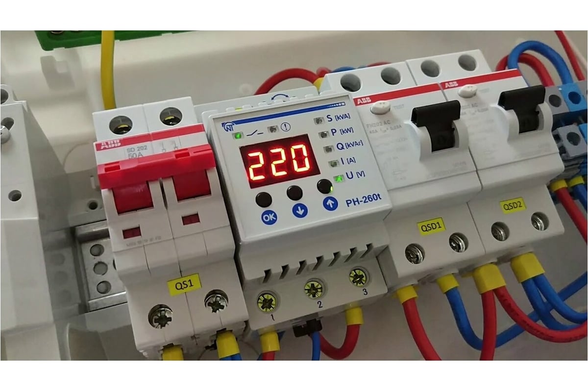 Реле контроля напряжения Новатек-Электро РН-260Т 3425600260т - выгодная  цена, отзывы, характеристики, фото - купить в Москве и РФ
