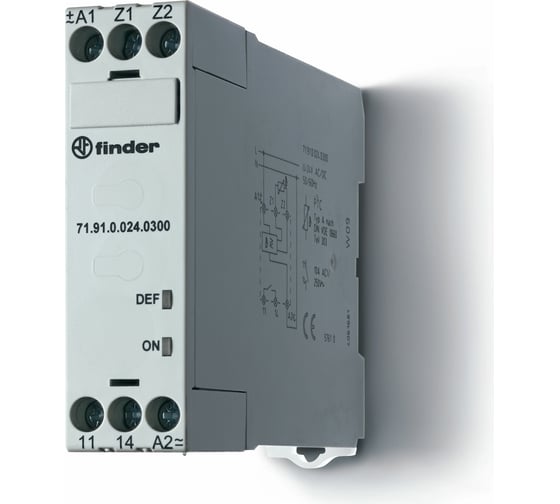 Термисторное реле Finder 1НО контакт 10А 24В AC/DC 719100240300