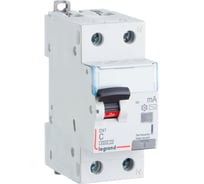Автоматический выключатель дифференциального тока Legrand DX³ 6000 - 10 кА - тип характеристики С - 1П+Н - 230 В~ - 40 А - тип AС - 300 мА - 2 модуля 411028