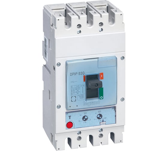Автоматический выключатель Legrand DPX³ 630, термомагнитный расцепитель, 70 кА, 400 В~, 3П, 500 А 422031 1