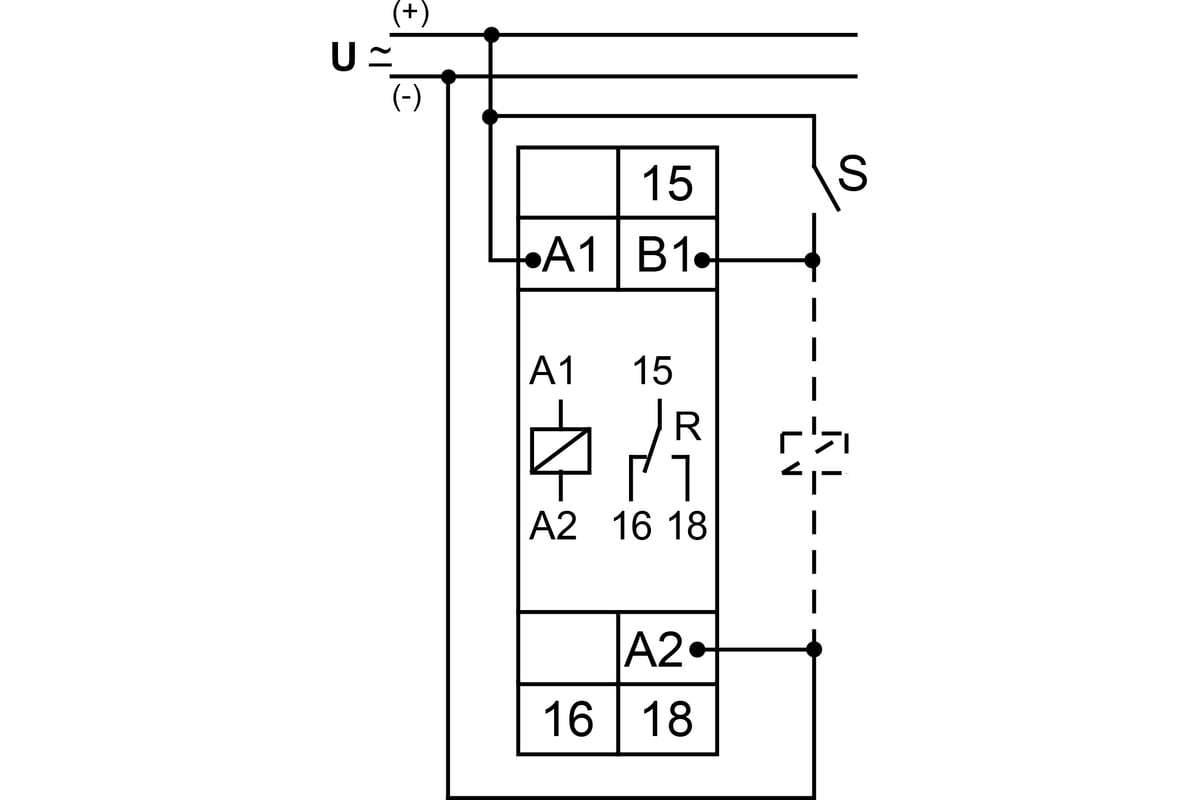 Реле времени E234CT-ERD 24-240В на включение 0,05с-100ч 8А 1 переключающийся кон