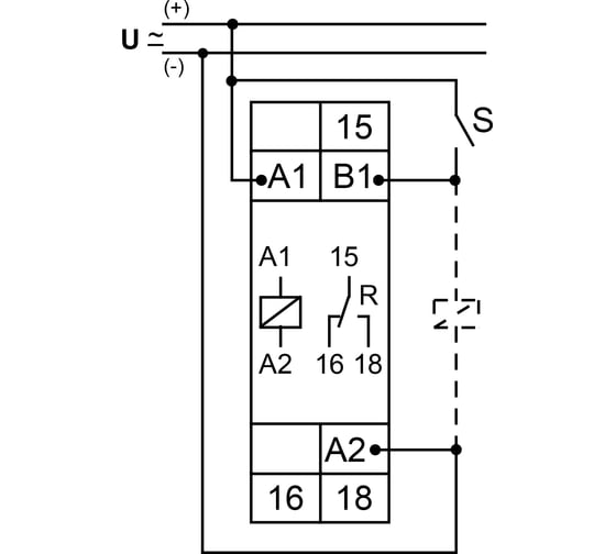 Реле времени TELE задержка включения и выключения E1Z1ER10 24-240V AC/DC VE10 110208A