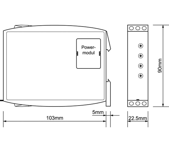 Реле контроля фаз TELE G2PM400VSY20 + TR2-400VAC 2390504_282117
