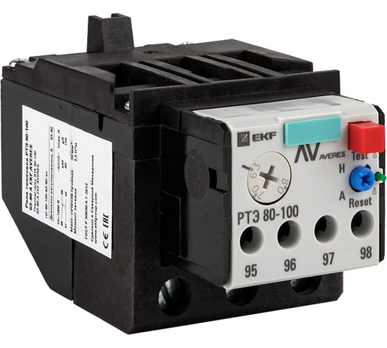 Тепловое реле EKF РТЭ 80-100 40-57А AVERES rel-80-100-40-57-av