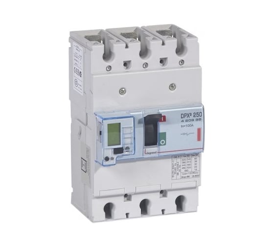 Автоматический выключатель Legrand DPX³ 250, электронный расцепитель, 25 кА, 400 В~, 3П, 40 А 420302 1
