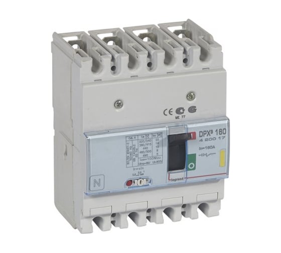 Автоматический выключатель Legrand DPX³ 160, термомагнитный расцепитель, 36 кА, 400 В~, 4П, 16 А 420090 1