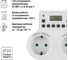Розеточный таймер TDM ELECTRIC ТРЭ-03-1мин/7дн-10on/off-2х8А-2р недельный, 2 розетки SQ1506-0006 4