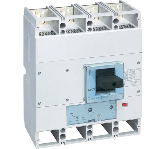 Автоматический выключатель Legrand DPX³ 1600, термомагнитный расцепитель, 36 кА, 400 В~, 4П, 800 А 422257 1