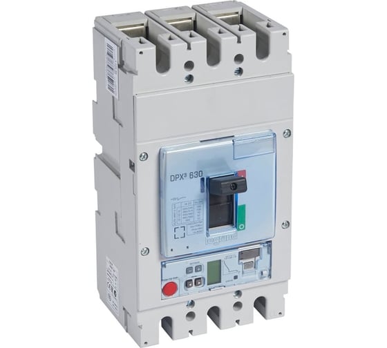 Автоматический выключатель Legrand DPX³ 630, электронный расцепитель S2, с изм. блоком, 70 кА, 400 В~, 3П, 400 А 422118 1