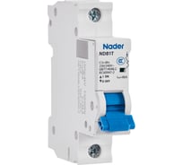 Модульный автоматический выключатель Nader NDB1T-63B10/1P 111800007