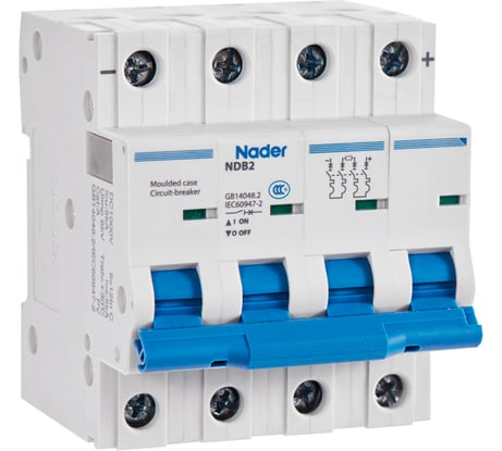 Модульный автоматический выключатель Nader NDB2T-63C25/4P 112500092