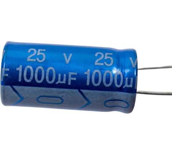 Конденсатор электролитический JB Capacitors (10шт.) 1000мкФ, 25В, -55/105C, 10x21 / P:5 мм, JRB1E102M05001000210000BST-93 (10) 1
