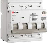 Автоматический выключатель дифференциального тока EKF АВДТ-63N 3P+N 63А 300мА характеристика C тип AC электронный 6кА PROXIMA D63N46E63C300