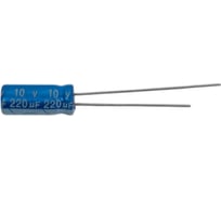 Конденсатор JB Capacitors электролитический, (30шт.) 220мкФ, 10В, 105C, 5x11 / P:2 мм, JRB1A221M02000500110000B-34 (30)