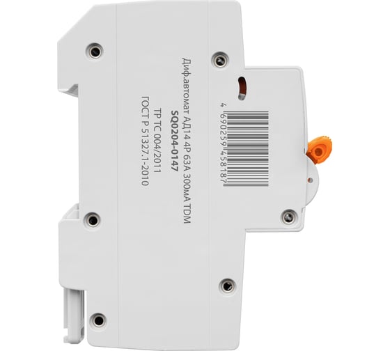 Дифференциальный автомат TDM АД14 4Р 63А 300мА SQ0204-0147