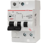 Дифференциальный автоматический выключатель AKEL АВДТ-ARD-1P+N-B16-30mA-ТипA 1P+N/16A/B/A/30mA/6kA 407253