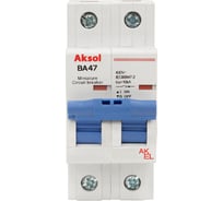 Выключатель автоматический AKEL ВА47-MCB-H-AKSOL-2P-C40-AC 2P/40A/С/10kA 483240