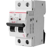 Выключатель автоматический AKEL ВА47-MCB-L-2P-D2-AC 2P/2A/D/10kA/230VAC/10kA/400VAC 404118