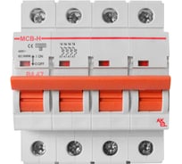 Выключатель автоматический AKEL ВА47-MCB-H-4P-C10-AC 4P/10A/C/10kA 400383