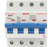 Выключатель автоматический AKEL ВА47-MCB-H-AKSOL-4P-C63-AC 4P/63A/С/10kA 483463
