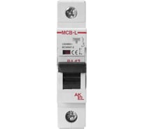 Выключатель автоматический Akel ВА47-MCB-L-1P-D4-AC 1P/4A/D/10kA/230VAC/10kA/400VAC 404107