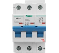 Выключатель автоматический Akel ВА47-MCB-H-AKSOL-3P-Z4-DC 3P/4A/Z/10kA 491304